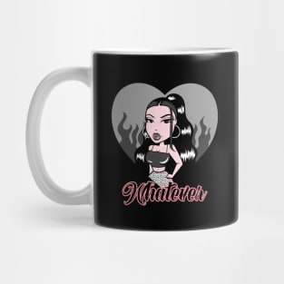 Whatever Girl Doll Bright Pink Heart Mug